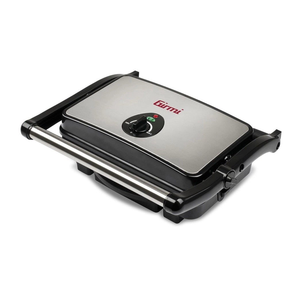 Girmi BS11 Bistecchiera Elettrica da Tavolo con 2 Piastre Antiaderenti 1500 W Regolazione Continua della Temperatura colore Nero