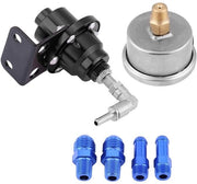 Regolatore di Pressione del Carburante Adattabile 160psi - Alluminio - Elevata Prestazione - Leggero - Lunga Durata - Sicurezza - Regolatore di Carburante