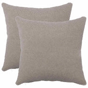 Federa 2 pcs HEERLEN Grigio Chiaro 35 x 35 cm Bouclé 908097