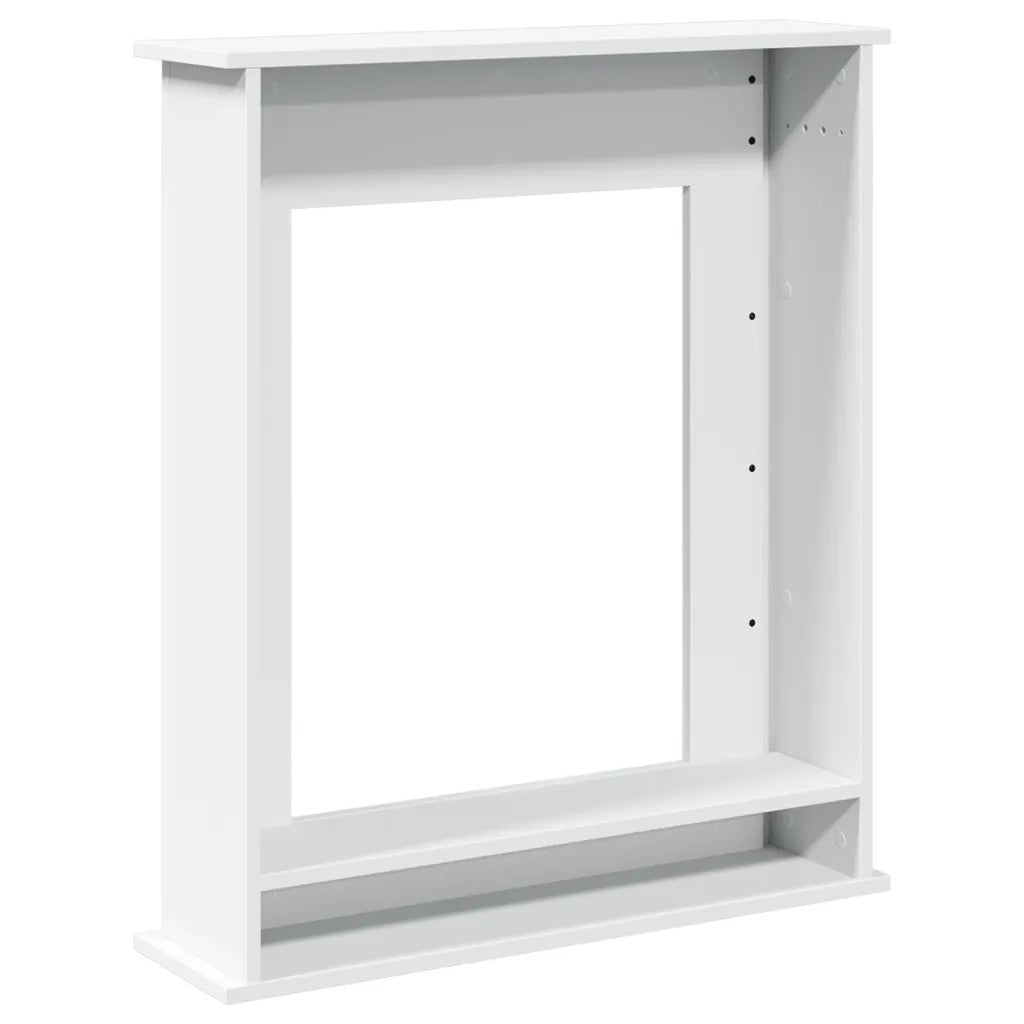 Cornice per Camino Bianca 75x20x87,5 cm in Truciolato 854580