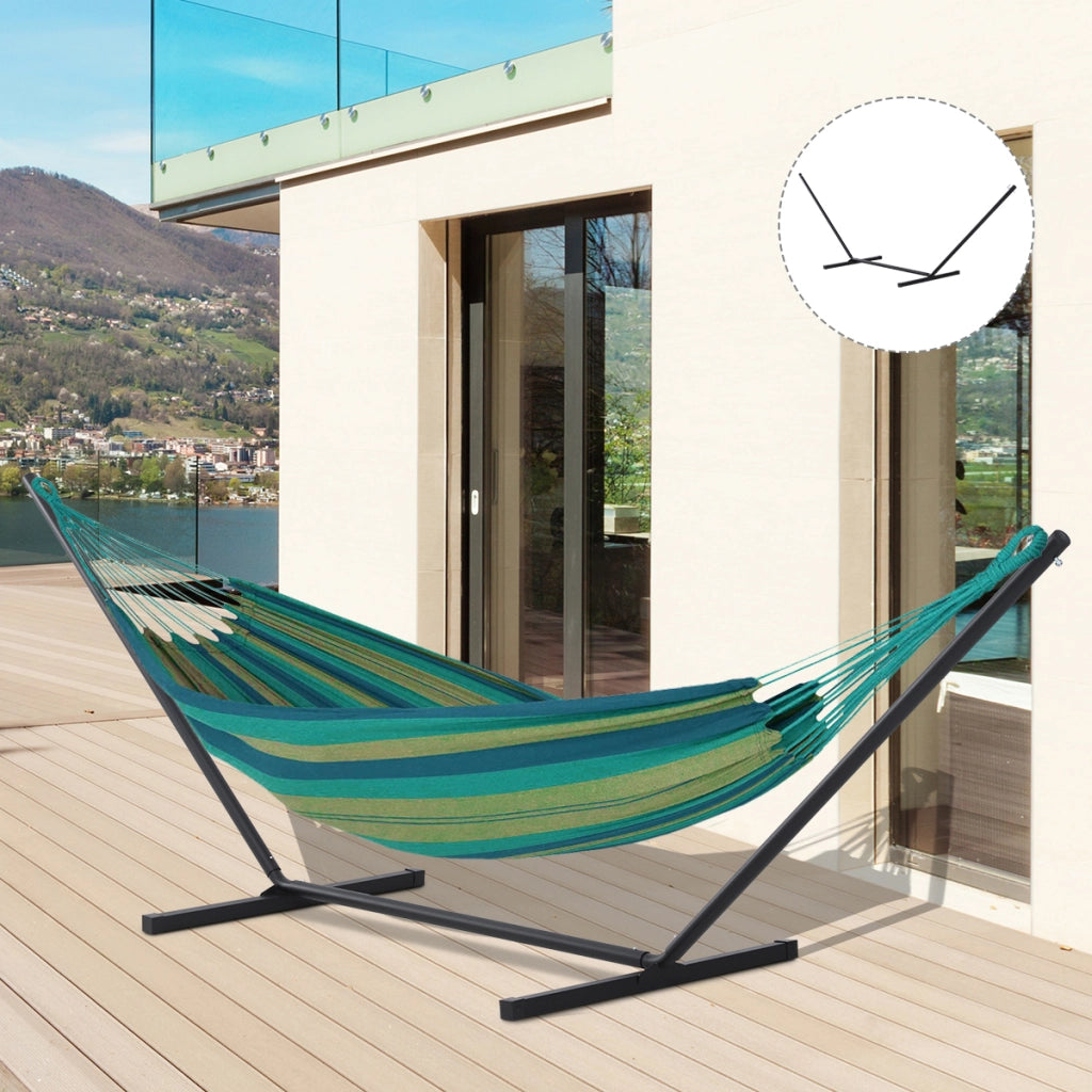 Supporto per Amaca in Metallo ¨C Minimal ¨C Nero 360x92x112 cm