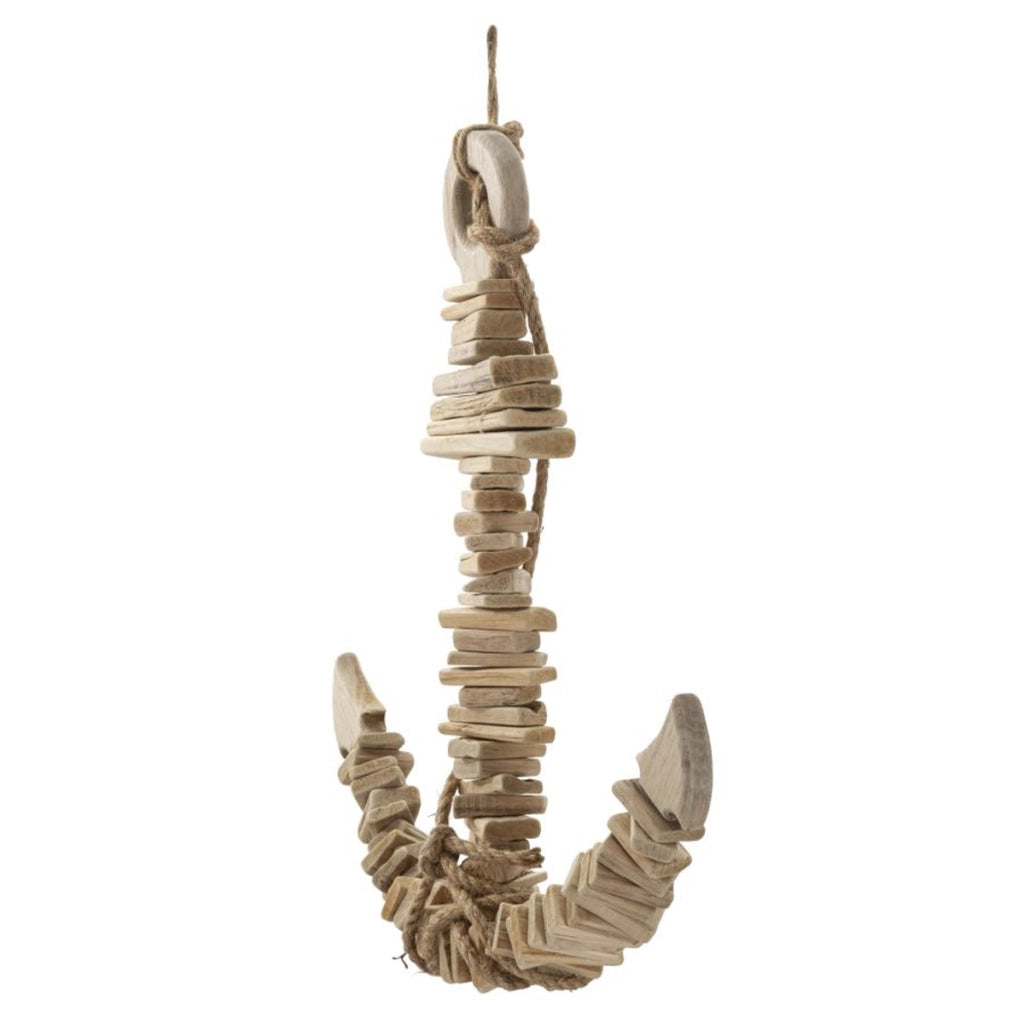 Decorazione in Metallo e Legno Ancora, Marrone, Legno, 39x7x46 cm