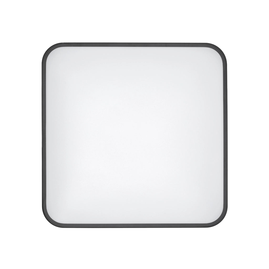 Plafoniera bagno quadrata 43,5cm LED 32W 3000K nera Nowodvorski