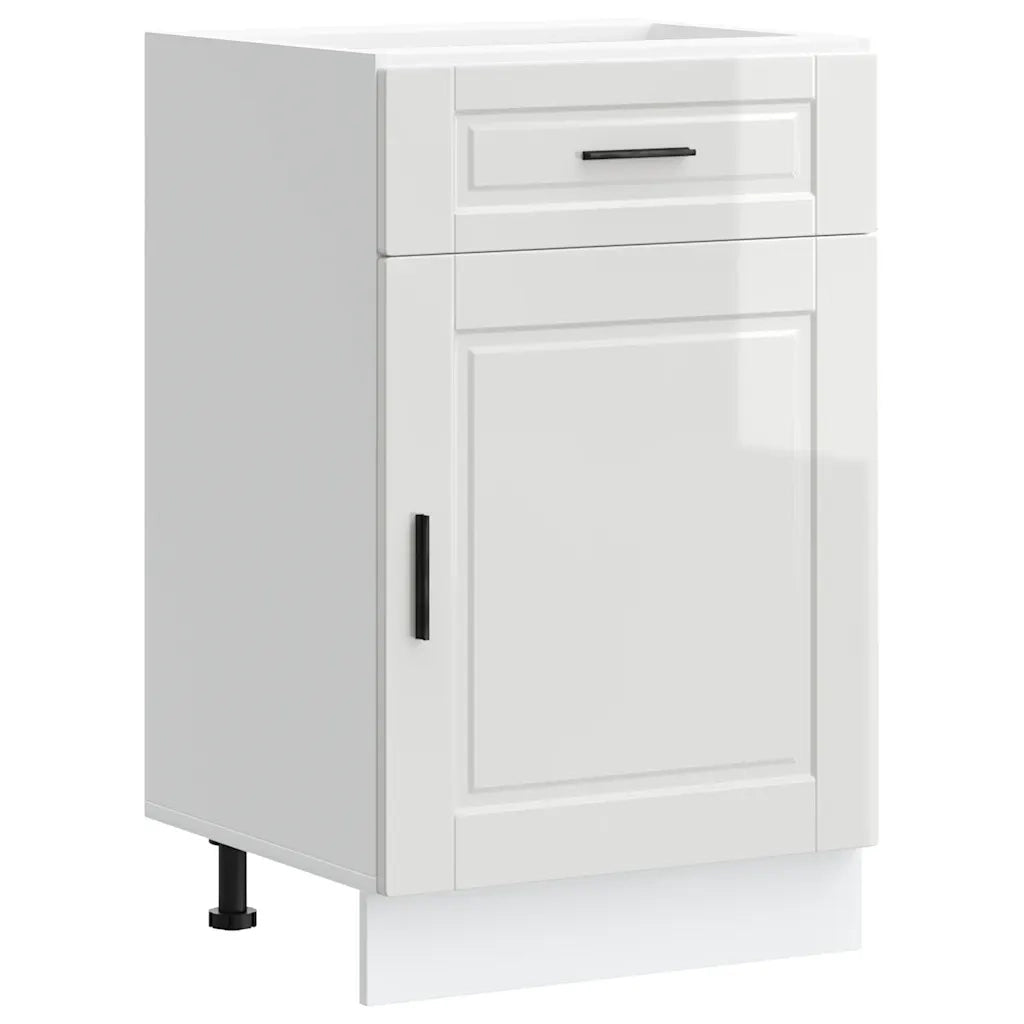 Base da Cucina-Mobile Base da Cucina Porto Bianco Lucido in Legno Multistrato 129455
