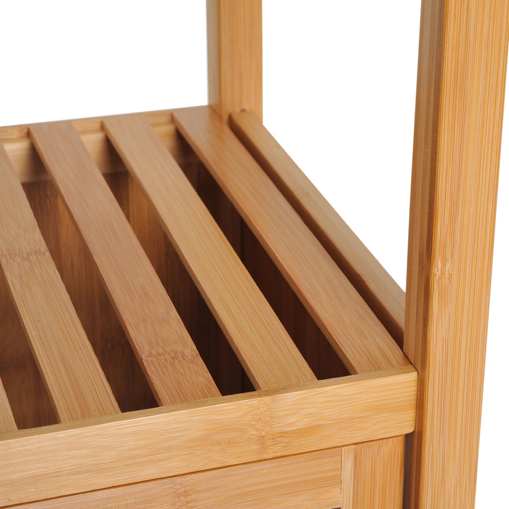 Colonna Rangement Bagno in Bamb¨´ ¨C Minimal ¨C 36x33x140 cm