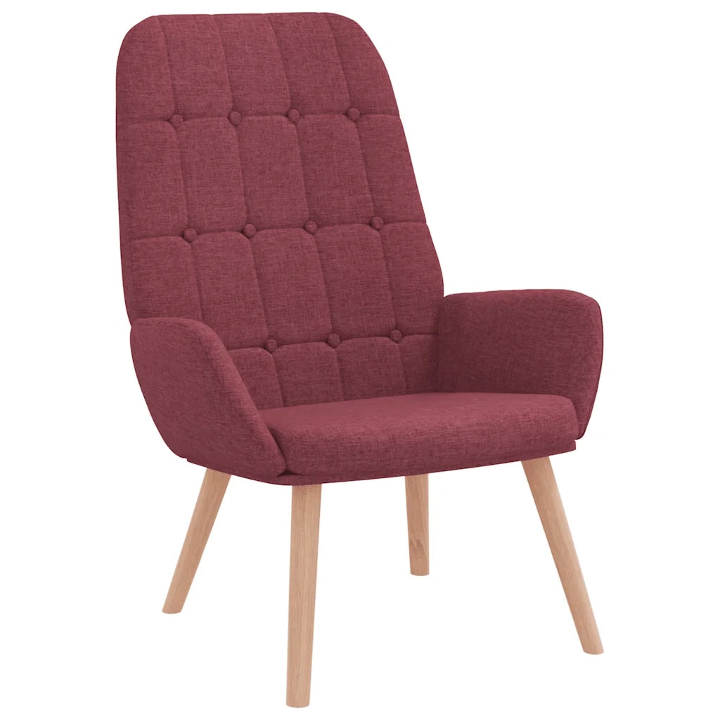 Sedia Relax Rosso Vino in Tessuto 4102649