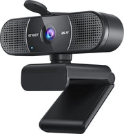 Webcam 2K con Microfono e Riduzione Rumore per Streaming e Videoconferenze