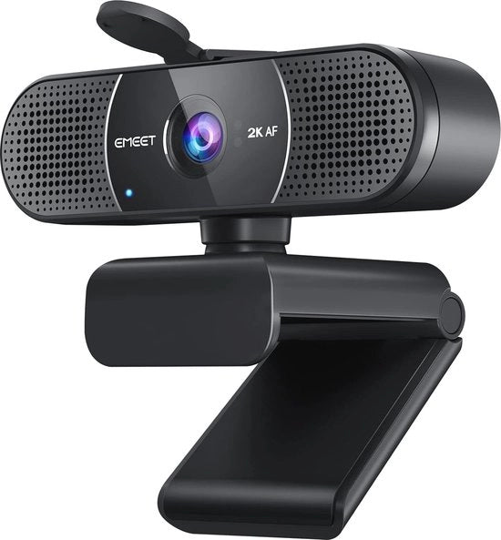 Webcam 2K con Microfono e Riduzione Rumore per Streaming e Videoconferenze