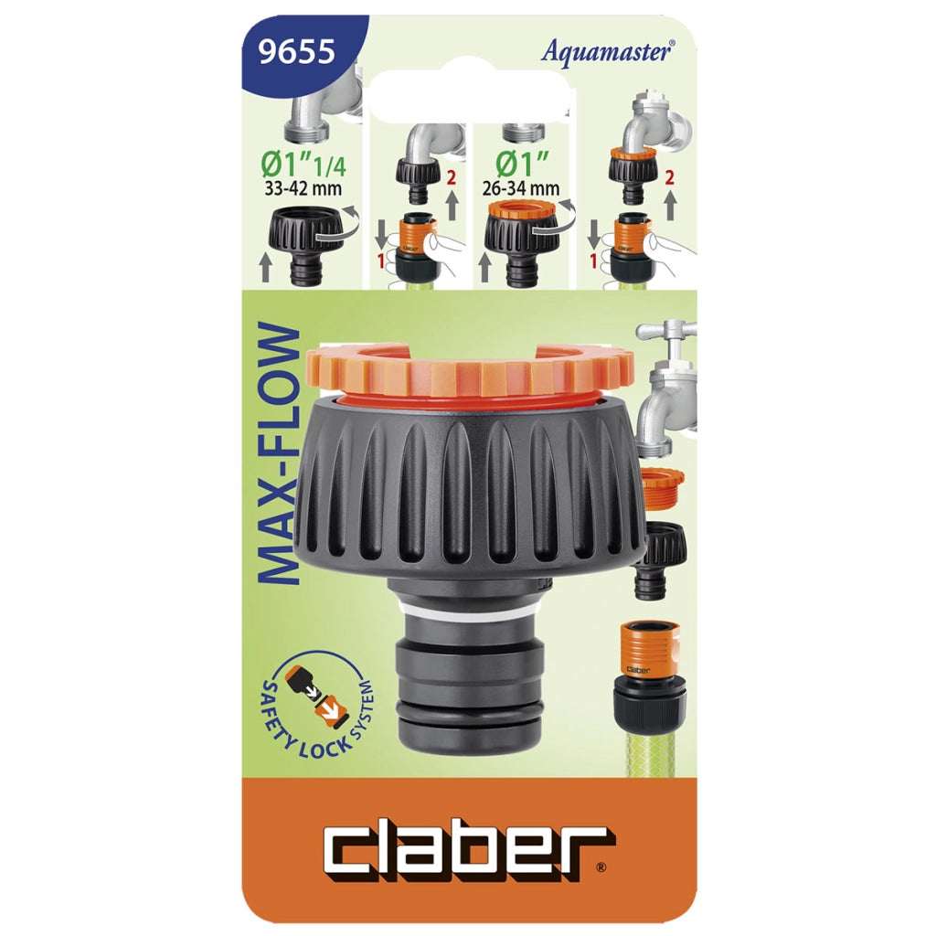 PRESA RUBINETTO 1  1/4   1  MAX FLOW 9655- 1,0 pz