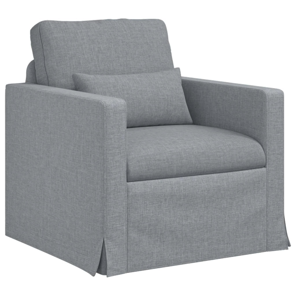 Divano Grigio chiaro 78 x 78 x 80 cm Tessuto 42024348