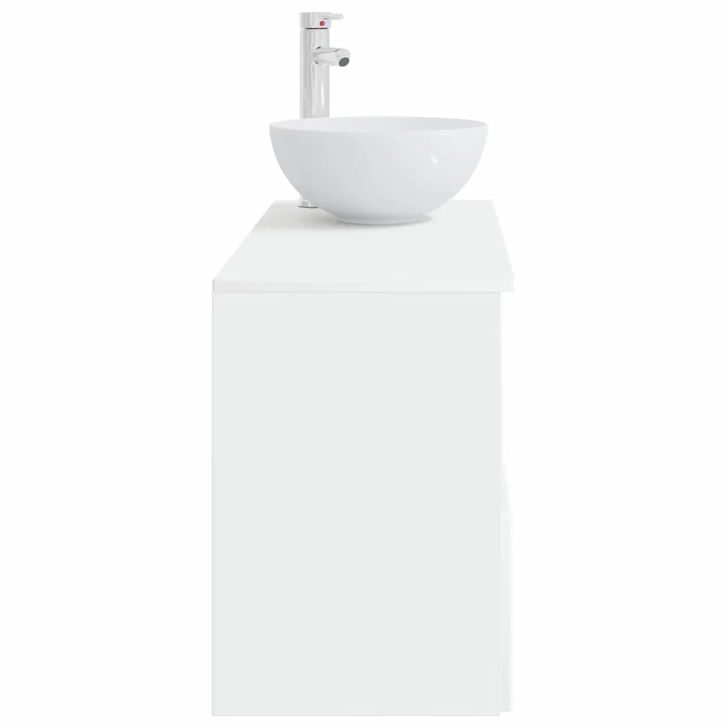 Set di mobili per il bagno 2 pz Bianco Legno ingegnerizzato 3404024