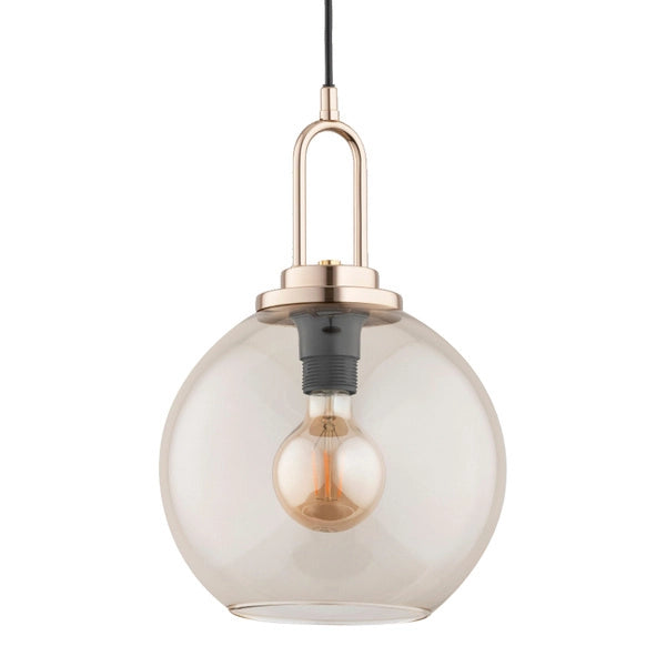 Lampada a sospensione Alfa Septum ottone Ø25 E27 1 luce