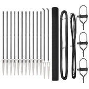 Recinzione da Giardino | Recinzione in rete saldata con punte Acciaio Grigio Rete