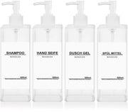 Set di sapone da disegno - Design elegante - set da 4 - nero - plastica
