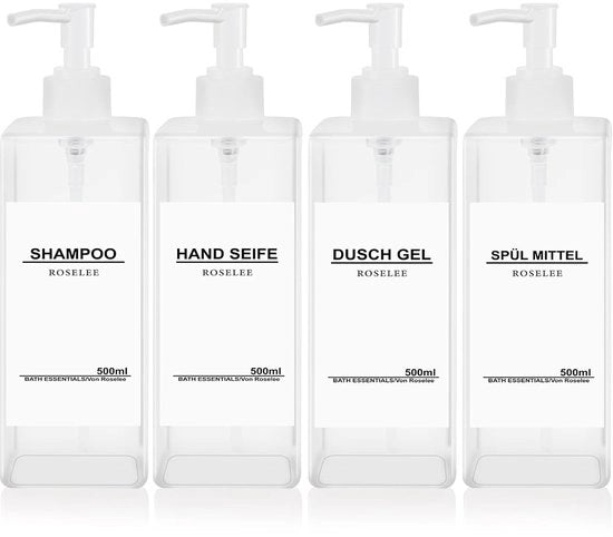 Set di sapone da disegno - Design elegante - set da 4 - nero - plastica