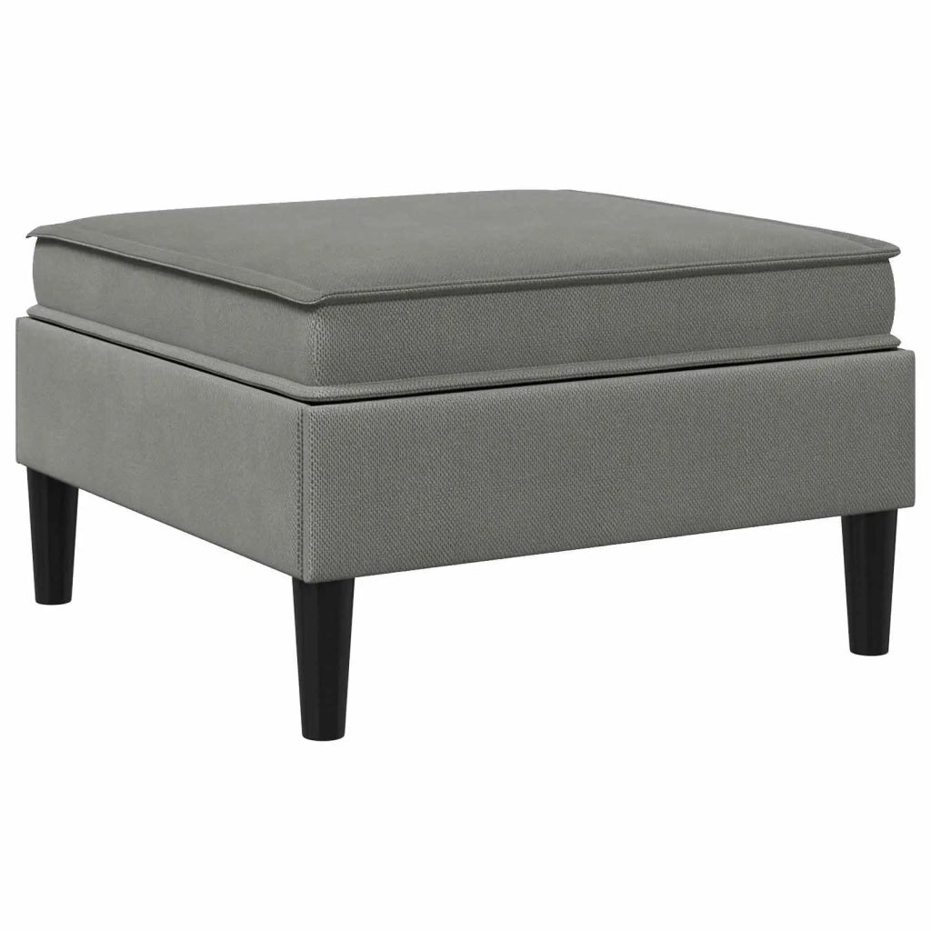Pouf con Storage Grigio scuro Velluto 42027148