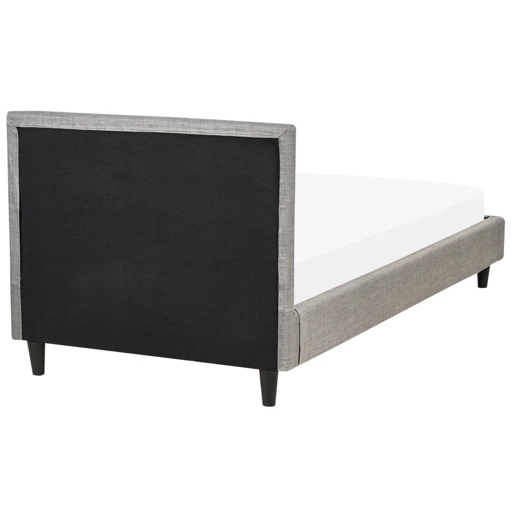 Fodera per telaio letto in velluto grigio chiaro 90 x 200 cm Sfoderabile Lavabile stile retrò