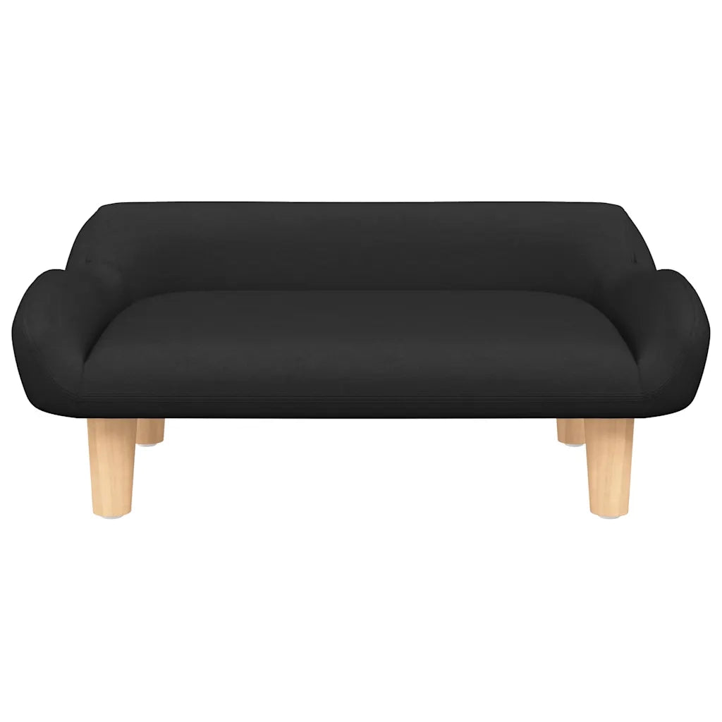 Divano per Bambini Nero 70x40x24 cm in Tessuto 3196348