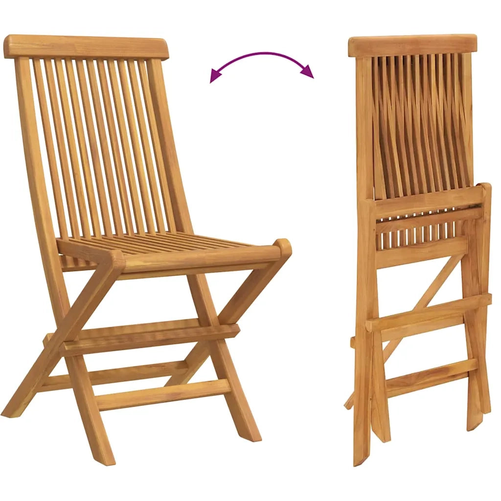 Set da Pranzo per Giardino 7 pcs Marrone Legno di teak solido 3157129