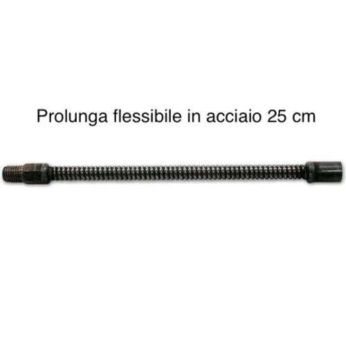 Kit Spazzacamino Pulizia Canne Fumarie 8 Metri con Scovolo in Acciaio Ø25 cm con Guanti in OMAGGIO