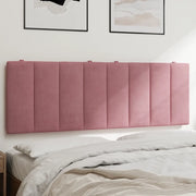 Cuscino Testiera-Cuscino per Testiera Hanko Rosa 140 cm in Velluto