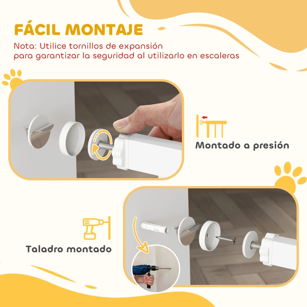 Barriera Sicurezza Bambini ¨C zephmum ¨C 76-88 cm Bianco
