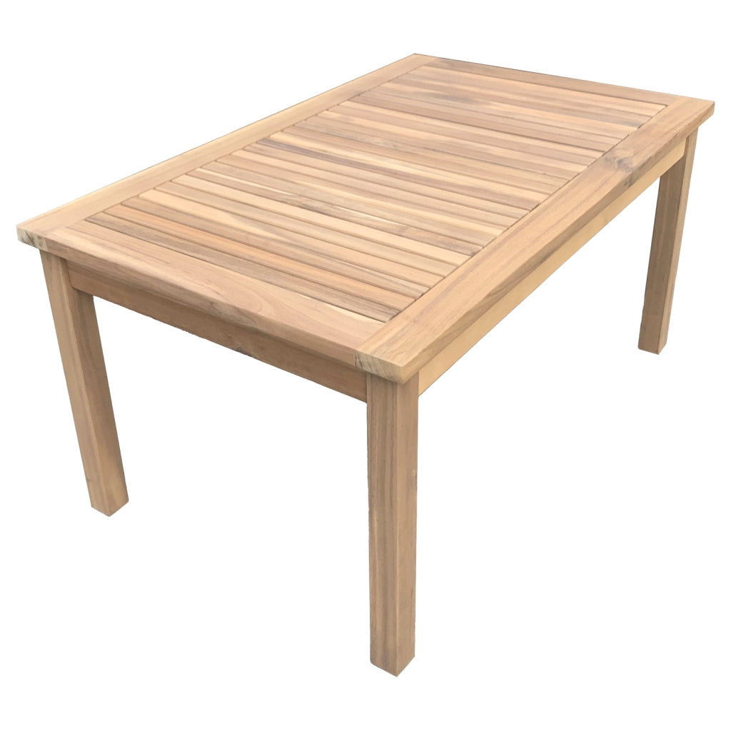 Set di mobili da giardino Acacia Goa 4 posti - cuscini grigi