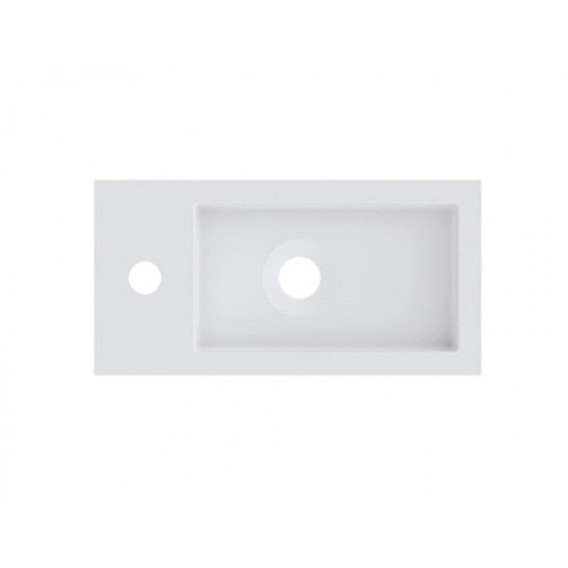 SPRING VOW RIHO lavabo 40x20x8 cm in marmo composito