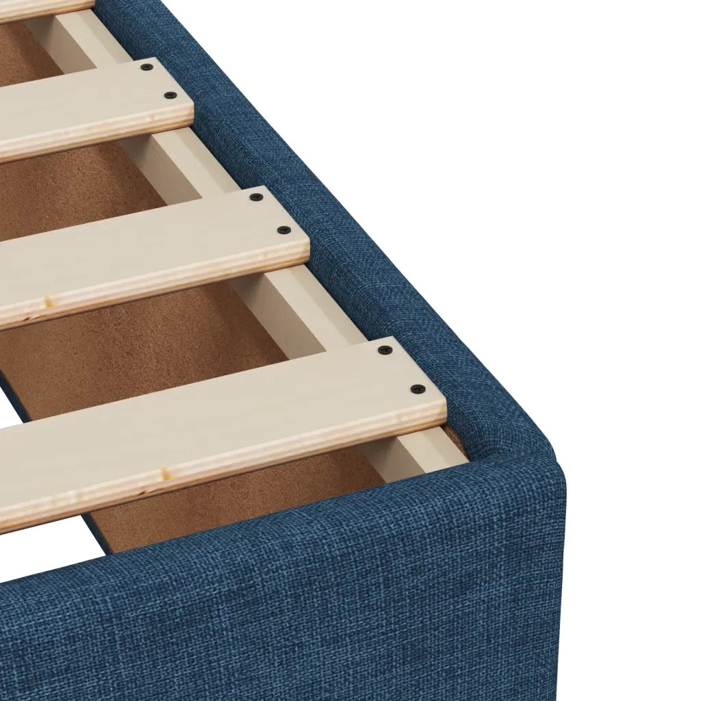 Giroletto senza Materasso Blu 80x200 cm in Tessuto