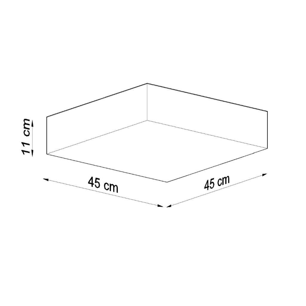 Lampada da soffitto HORUS 45 grigio