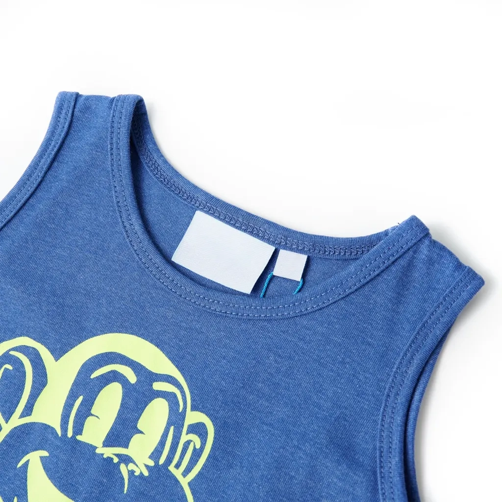 Canotta da Bambino Blu M¨¦lange 104