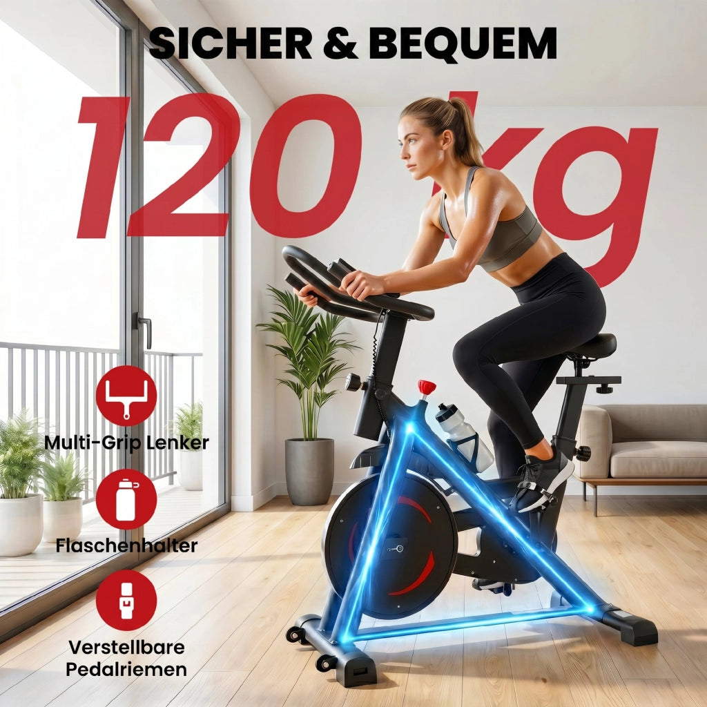Cicloergometro magnetico ¨C Xylo ¨C con APP e LCD