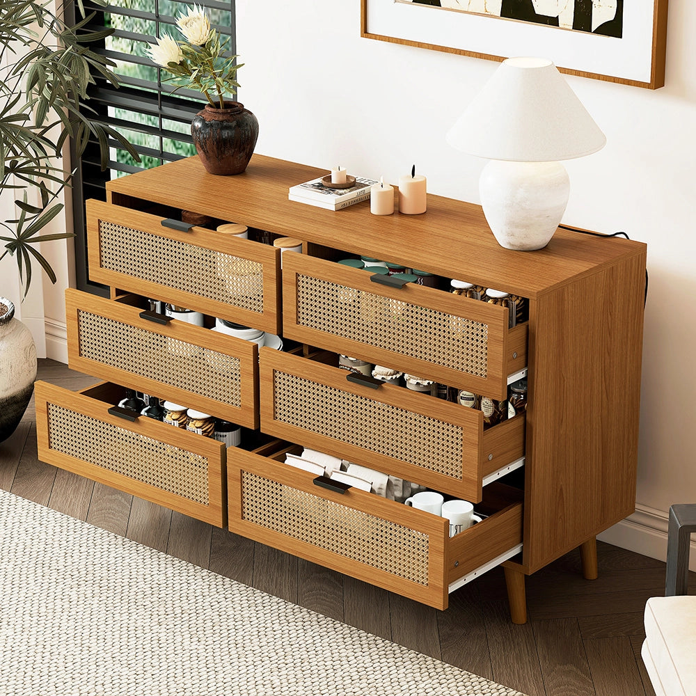 Com?? - Xylo - 120x40x76.5cm legno maniglie metallo