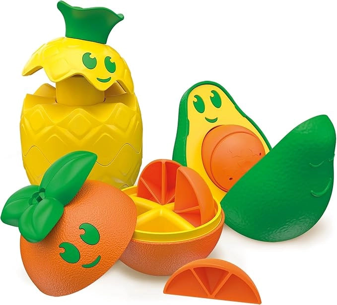 Fruit Puzzle, Gioco Componibile con Frutta , Giochi Prima Infanzia Made in Italy, Linea Play for Future, Stimola Manuali
