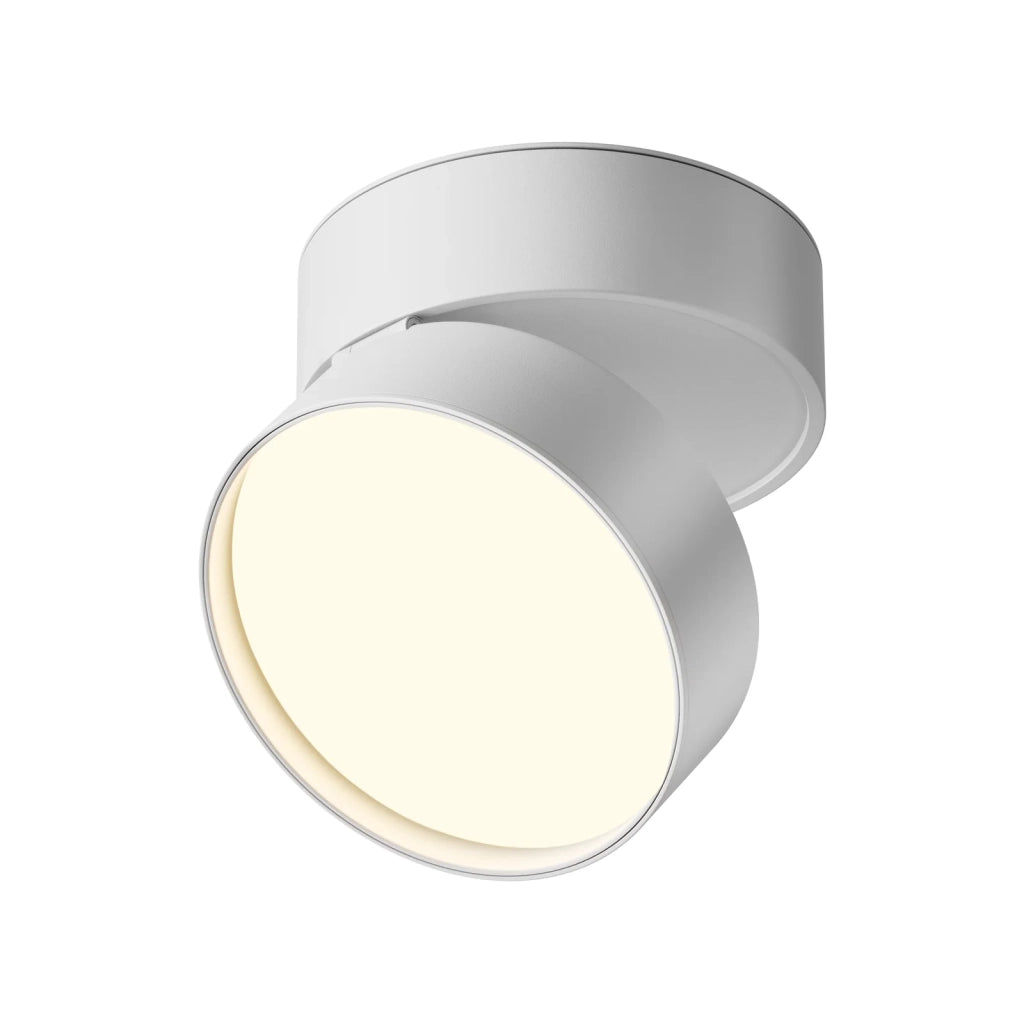 Maytoni Plafoniera moderna Onda 1 luce LED integrato bianco alluminio