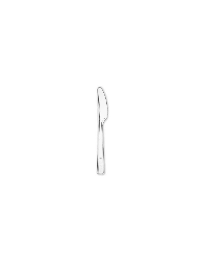 Coltelli Lux Riutilizzabili/Lavabili, Trasparenti 50 pezzi