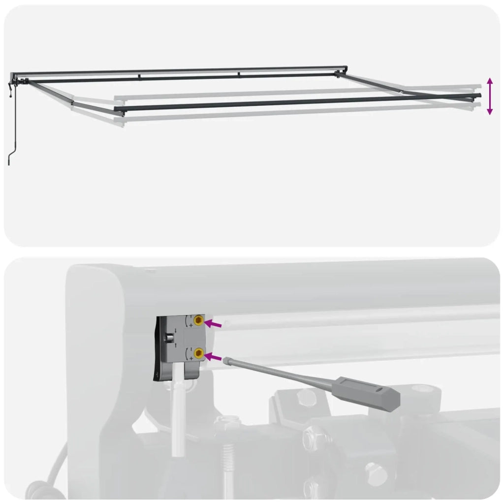 Struttura della tenda Blu e Bianco 500 × 300 cm 3331198