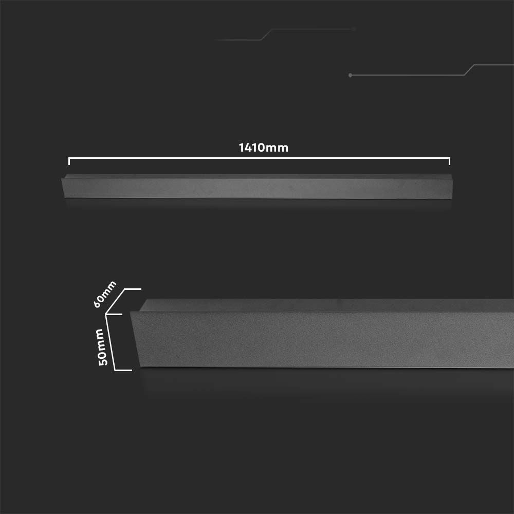 Applique esterna LED V-TAC 23W 4000K 3150lm IP65 nera