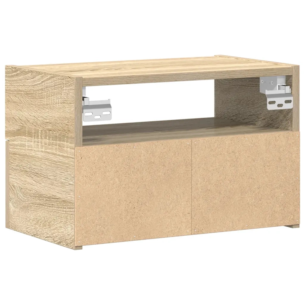 Comodino a Muro Rovere Sonoma 45x26x28,5 cm 858600