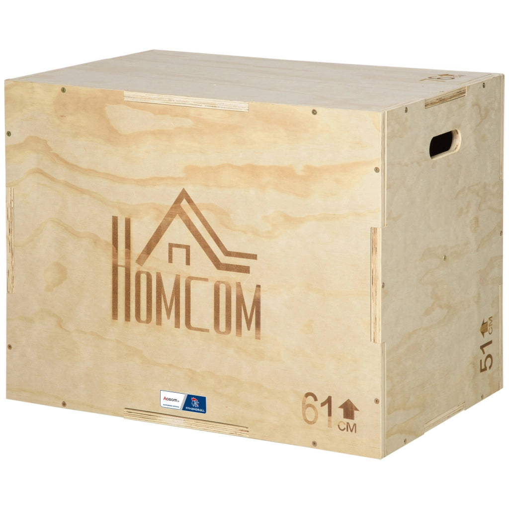 Box Jump Pliometrico 3 in 1 ¨C Xylo ¨C 61x51x76cm Legno