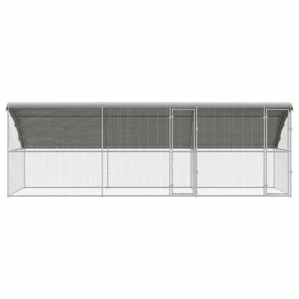 Gabbia per polli 3 pcs Argento 600 x 200 x 200 cm 3368320