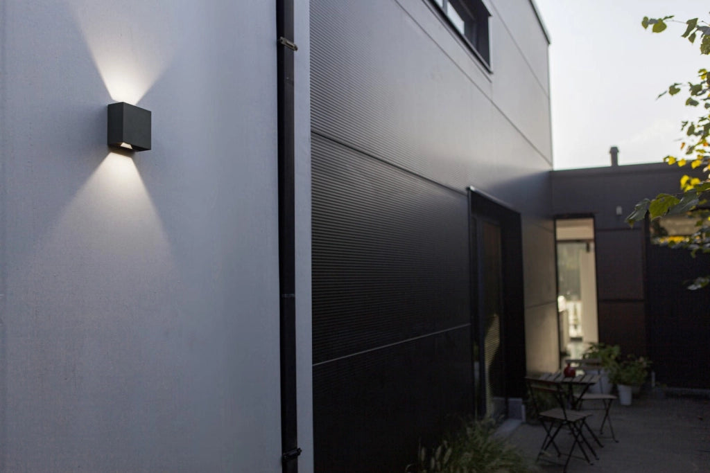 Applique da esterno LED 10W Gemini Beams antracite Lutec