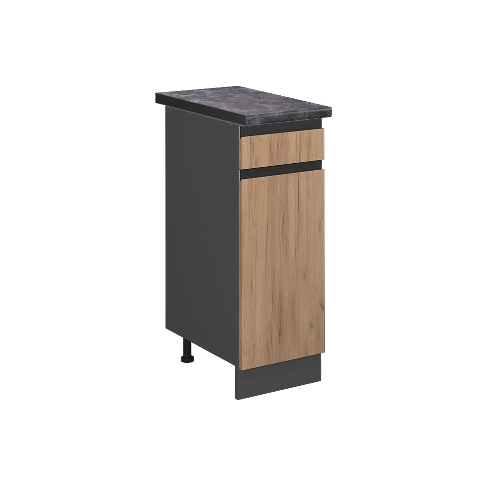 Vicco Mobiletto base per cucina Quercia dorata 30 cm , PL Antracite