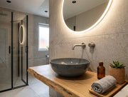 Bacinella d'appoggio D33 cm in ceramica Grigio Cemento