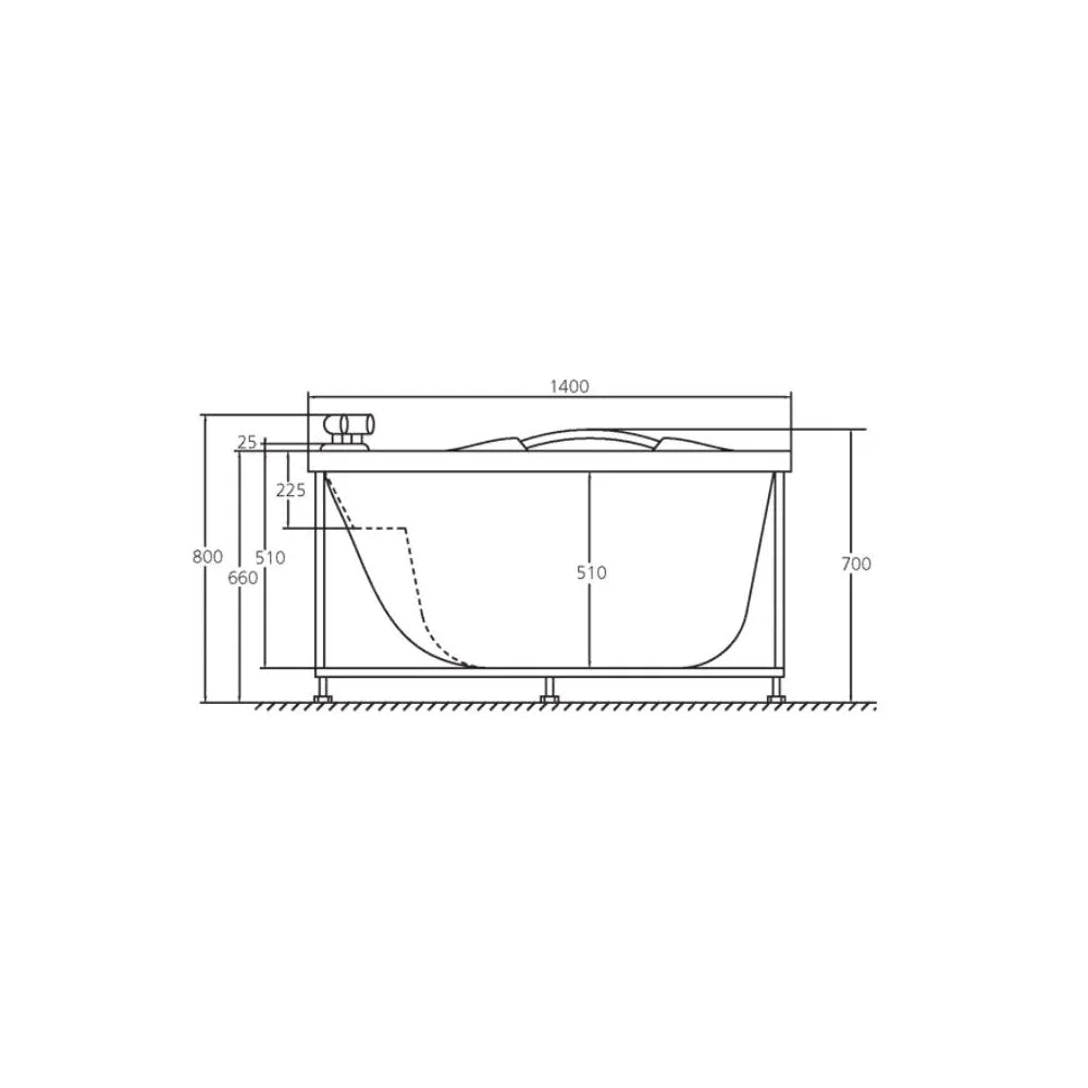 Vasca idromassaggio due posti 140x140 cm design moderno con riscaldamento | Heaven