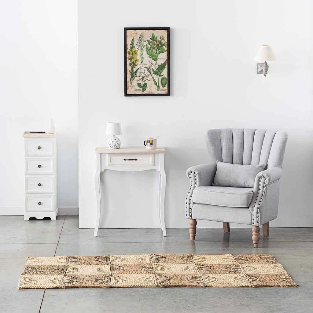 Cassettiera in legno bianco 31x26x80h