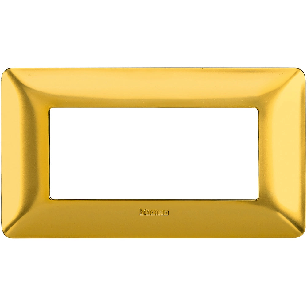Bticino Matix Placca Oro Satinato 4 Moduli Tecnopolimero AM4804GOS