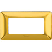 Bticino Matix Placca Oro Satinato 4 Moduli Tecnopolimero AM4804GOS