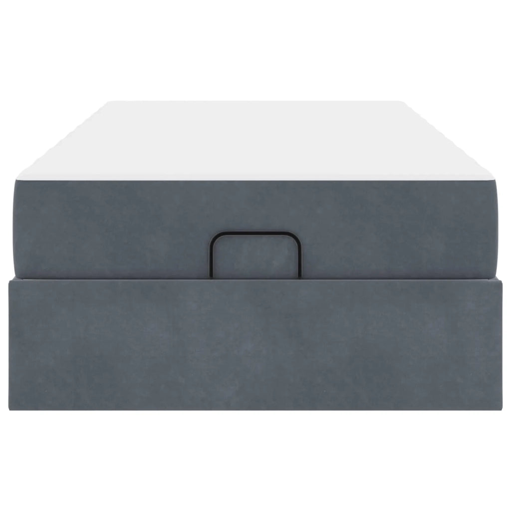 Struttura letto con materasso 2 pcs-Giroletto Grigio Sfumato Velluto 479113