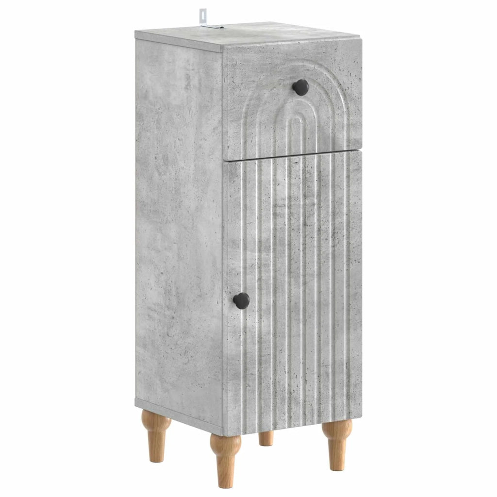 Set di Armadi da Bagno da 2 Pezzi ALKMAAR Grigio Cemento 3417669
